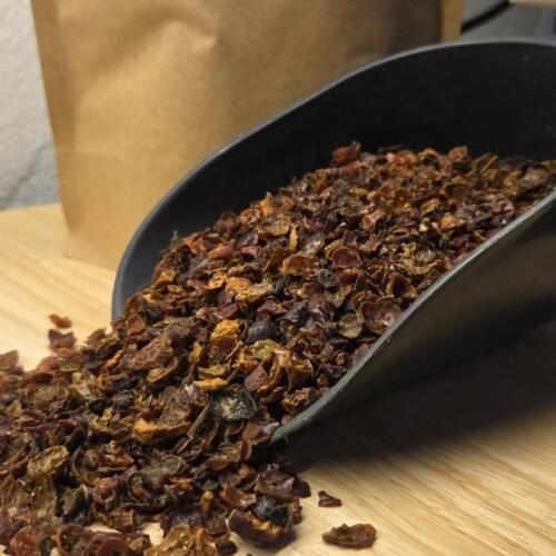 Hagebutten geschnitten