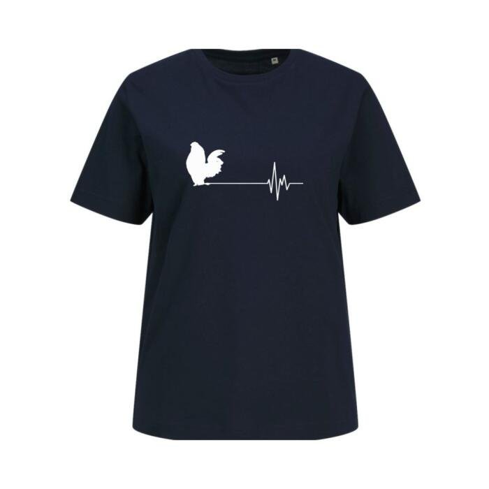 Tshirt heartbeat bartzwerg navy