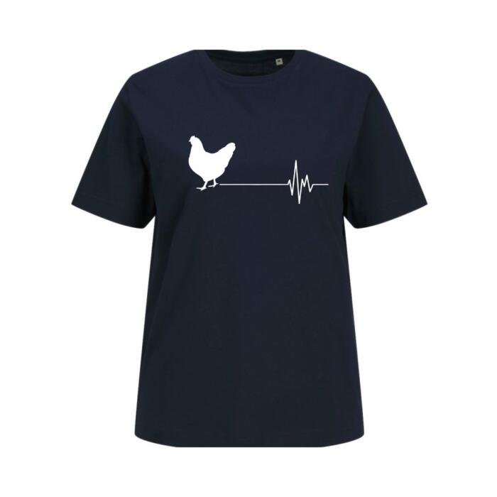 Tshirt heartbeat navy