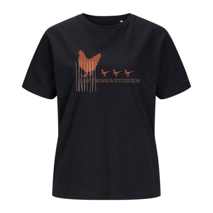 Tshirt gartenraptoren schwarz
